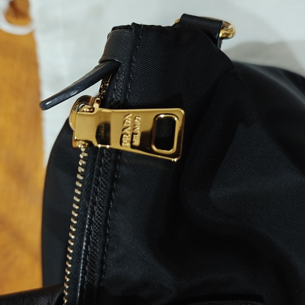 Prada Black Nylon And Leather Satchel Bag - Picture 10 of 17